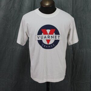Windsurfing Shirt - Vuarnet Classic Logo on White - Men's Medium